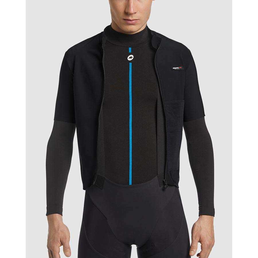 Assos Equipe RS Winter Mid Layer Fietsshirt Korte Mouwen Zwart Heren