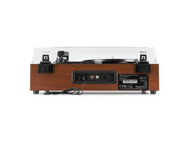 Audizio Plattenspieler Tulsa Braun/Schwarz Audiocenter mit Plattenspieler und DAB -Radio