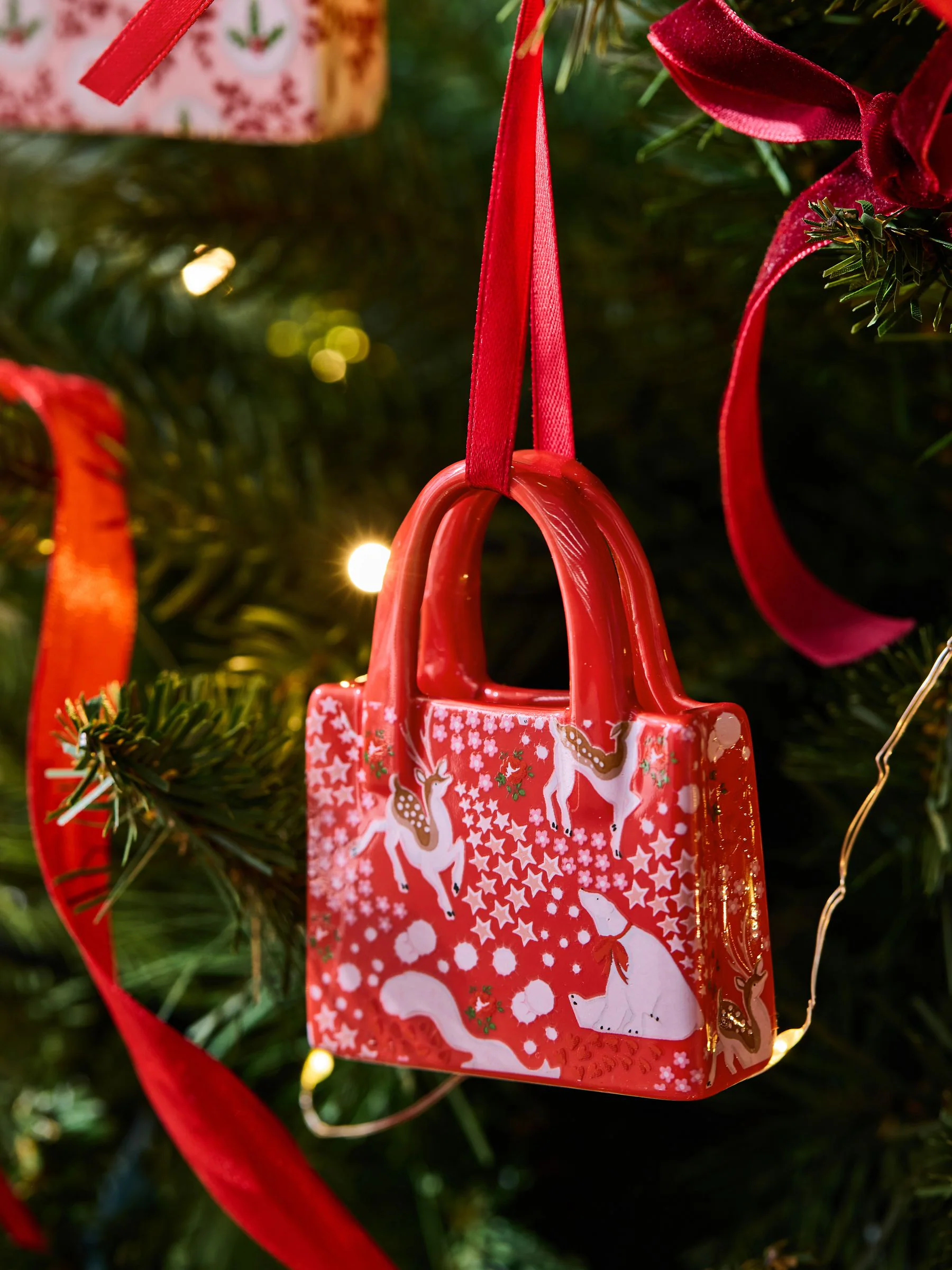 Cath Kidston Set of 3 Handbag Christmas Decorations