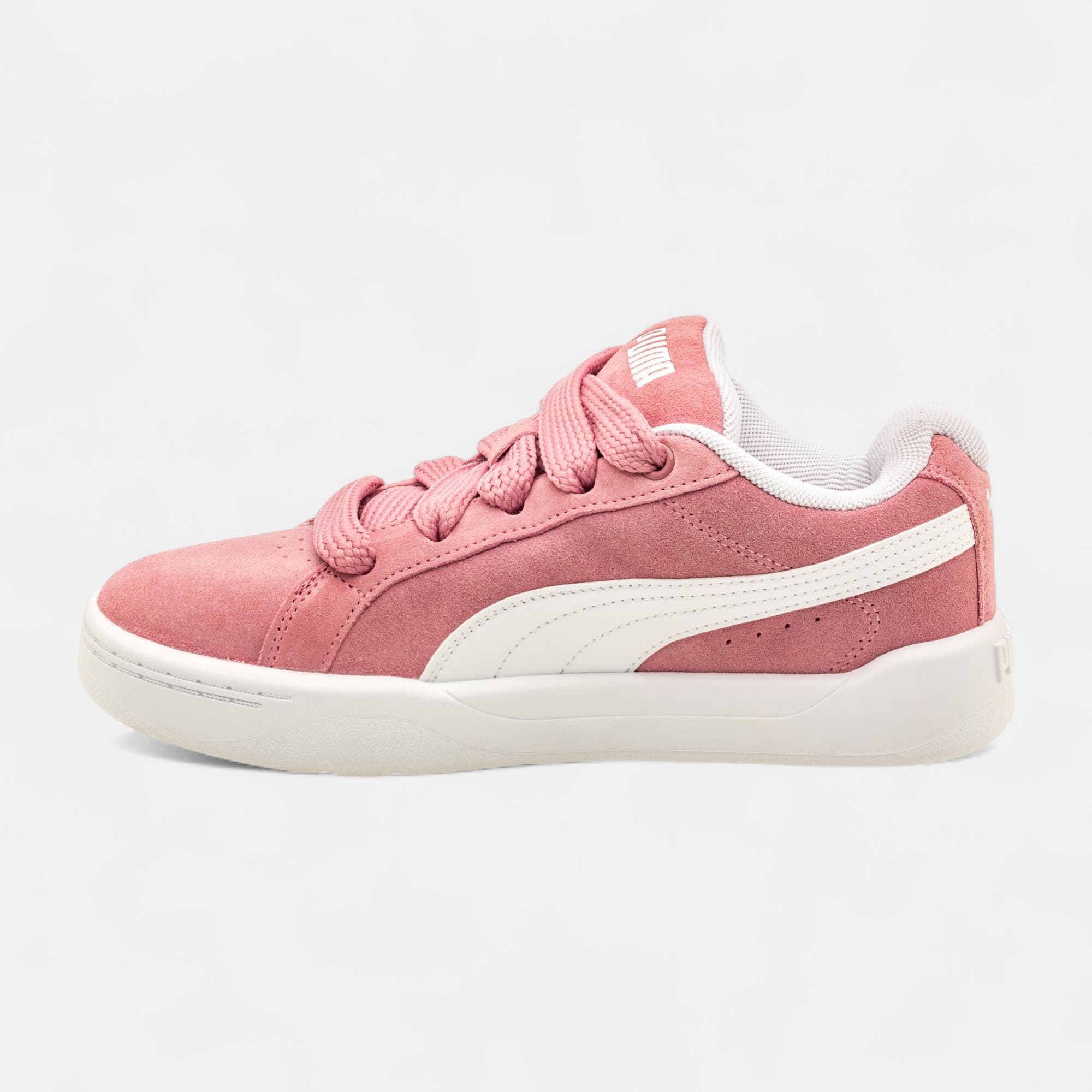 Sneakers Fille en cuir rose