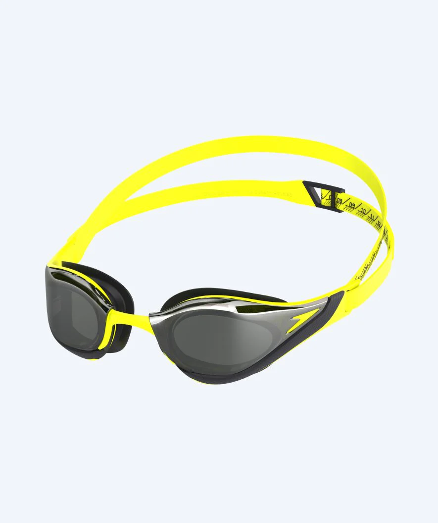 Speedo Elite svømmebriller - Fastskin Pure Focus Mirror - Gul/sort