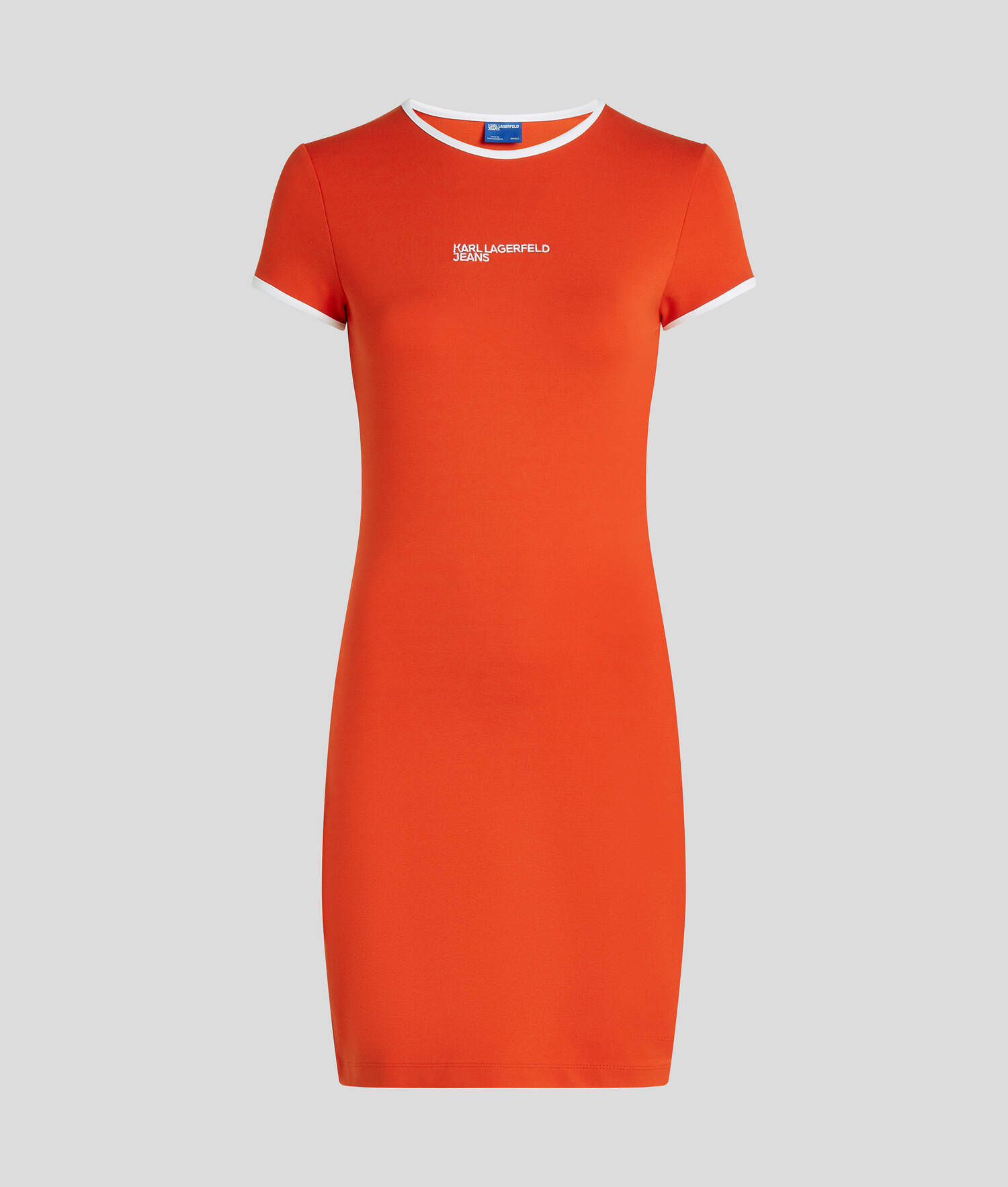 ROBE T-SHIRT AJUSTÉE AVEC LOGO KLJ - Poinciana