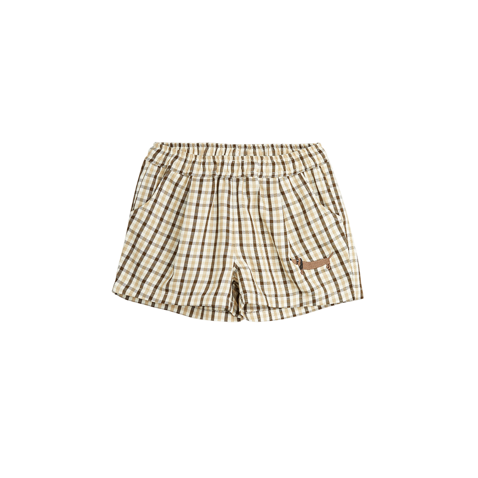 Shorts Gingham Beige