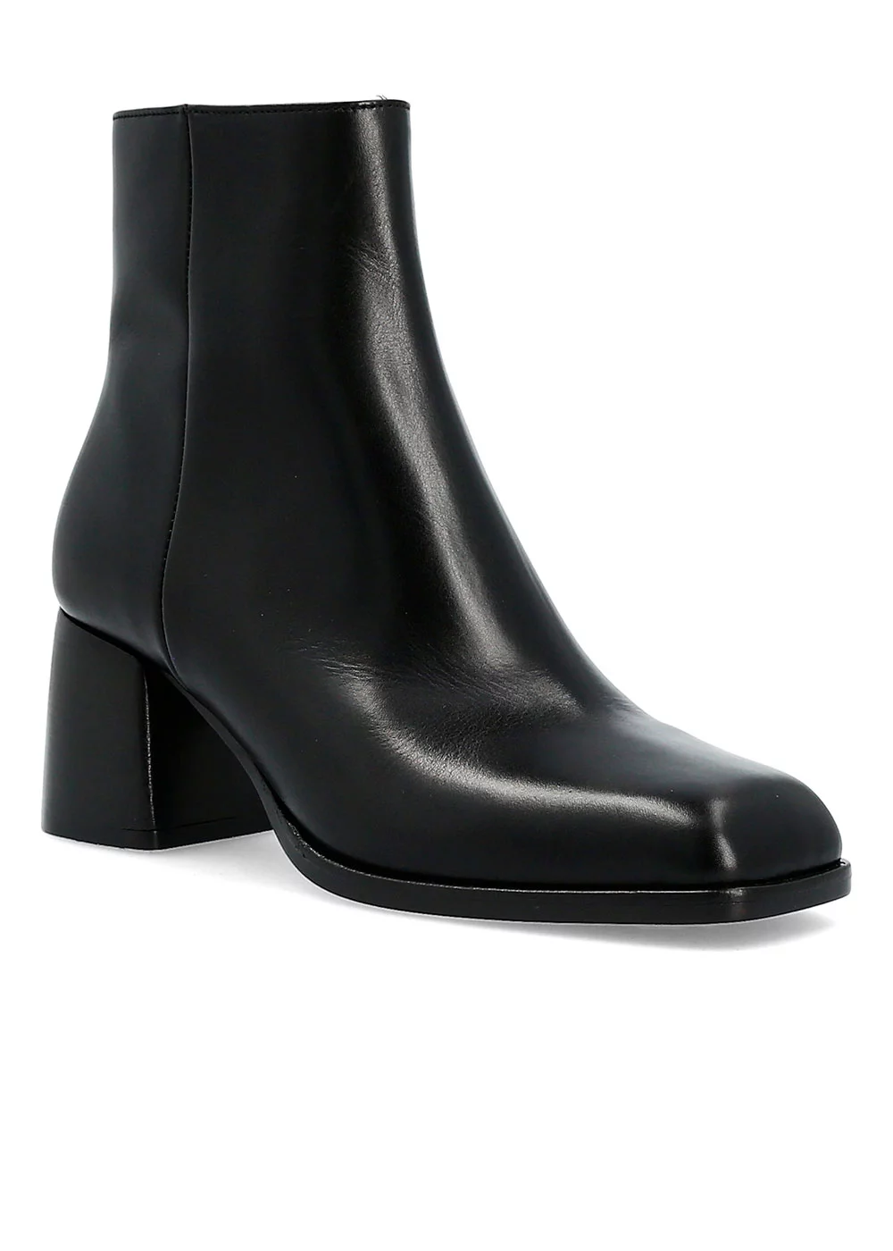 BOOTS VANILLE CUIR NOIR