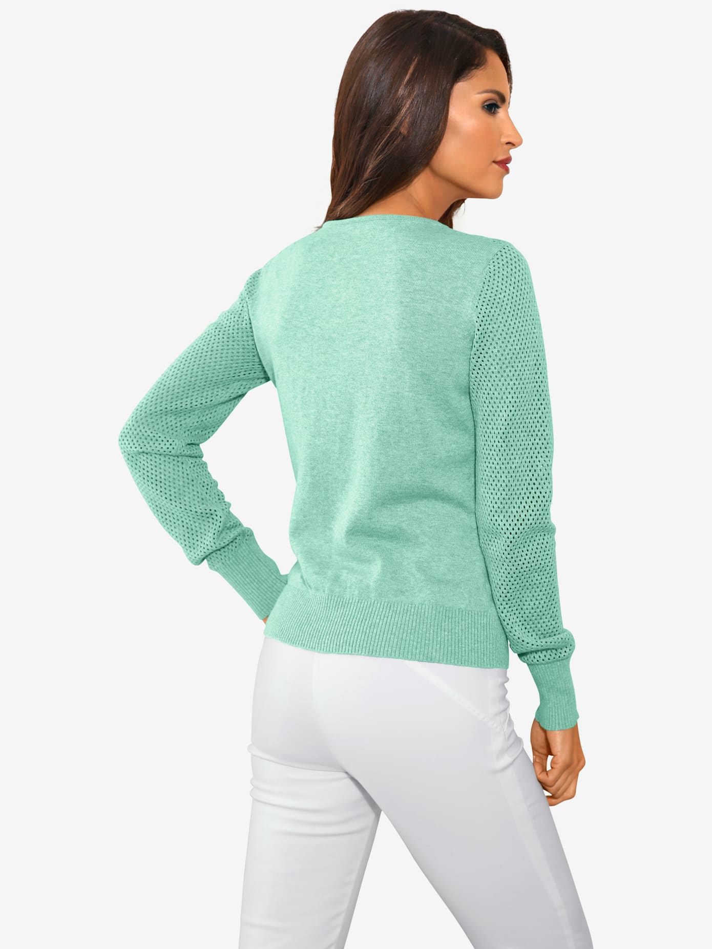 Cardigan motif tricot ajouré tendance