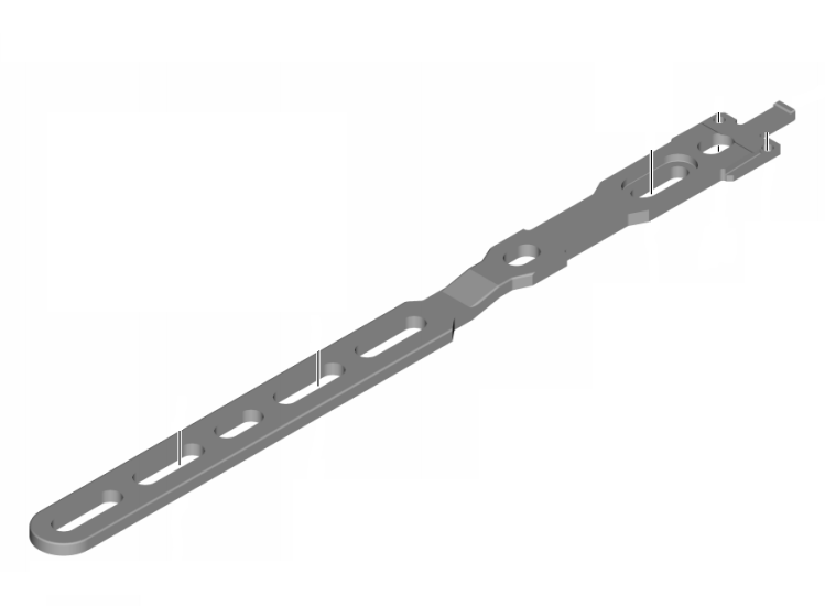 Shimano Di2 Batteriholder Plade Lang