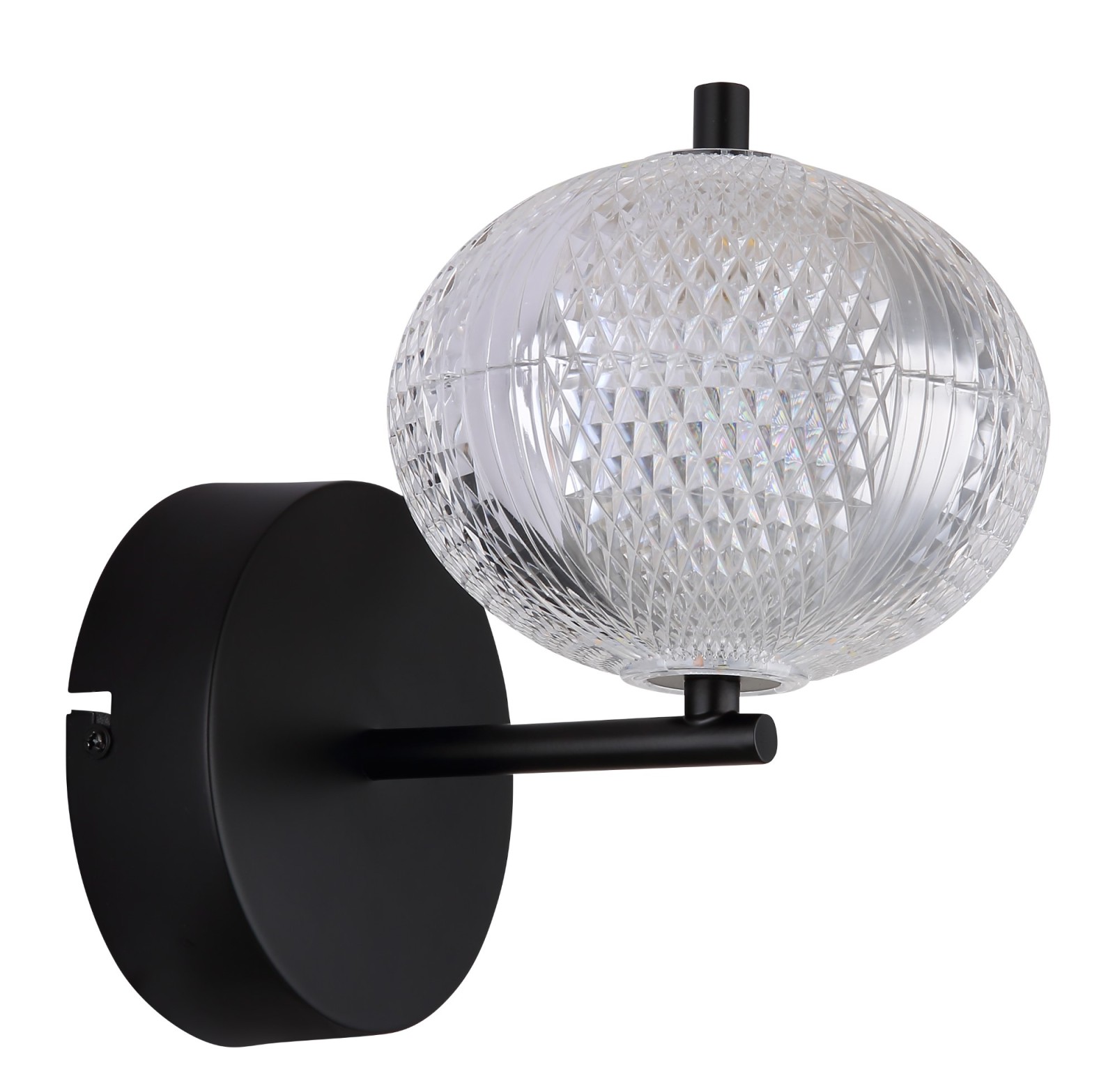 LED-Wandleuchte - schwarz matt - 15 cm - Memoryfunktion