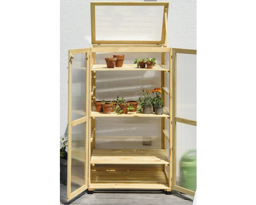 dobar Dome grote propagatiekast 56 x 52 x 110 cm natuurlijk