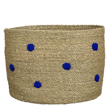 Mand rond licht bruin - h30,5xd38cm