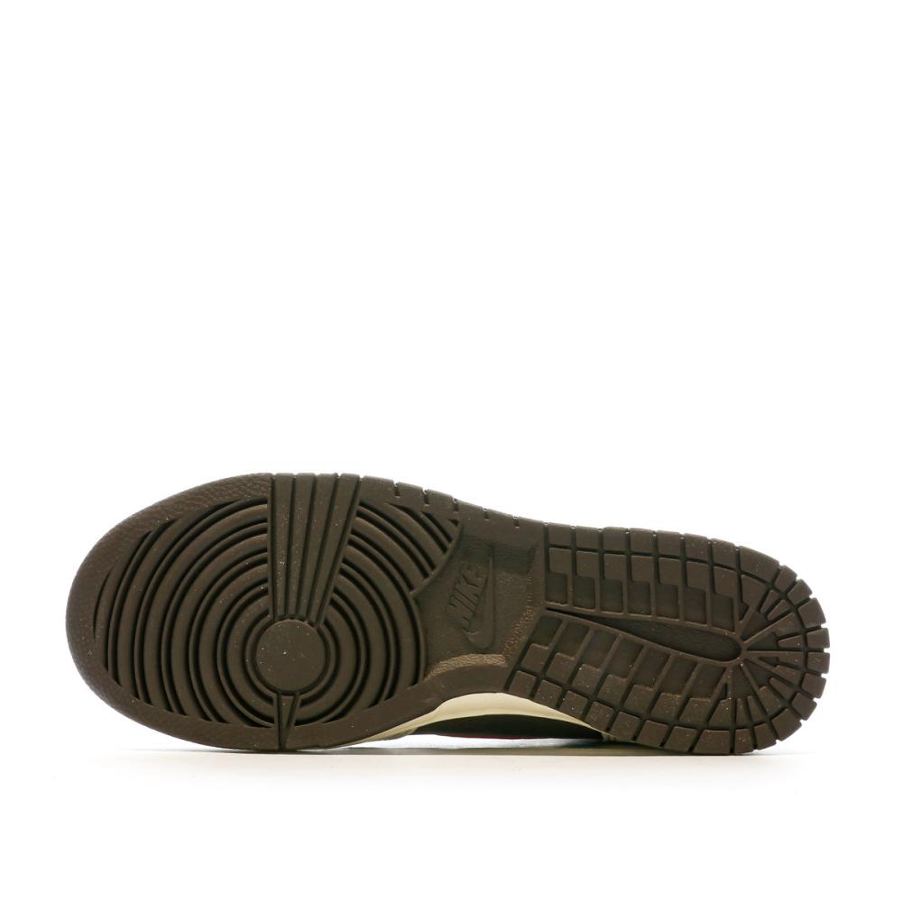 Nike Baskets Écru/Marron Homme Nike Dunk High Retro