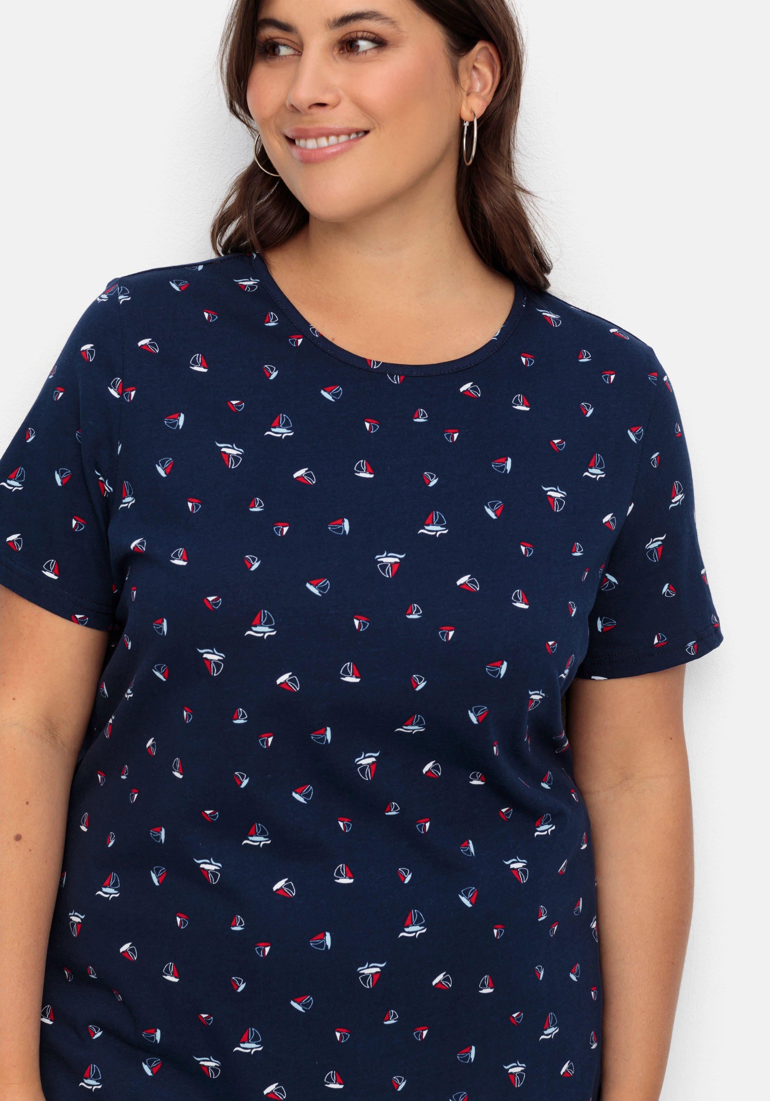 Shirt mit Minimal-Alloverprint