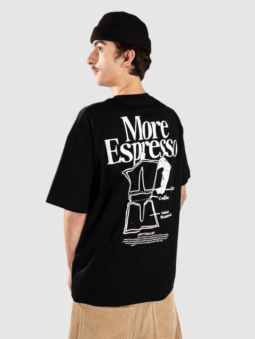 Another Cotton Lab More Espresso T-Shirt black