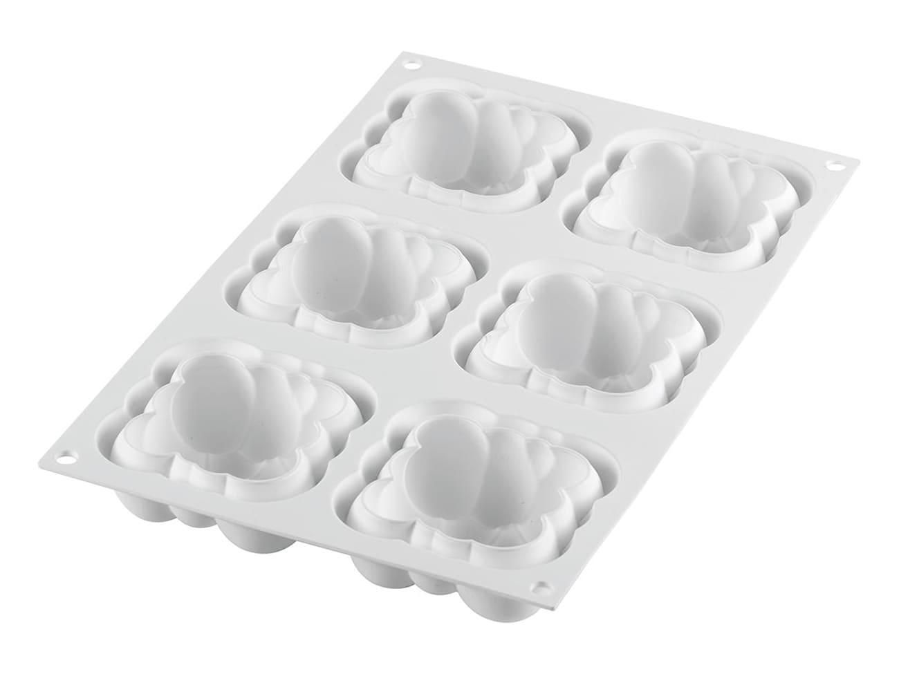 Moule silicone - 6 mini-nuages - 30 x 17,5 cm - Silikomart