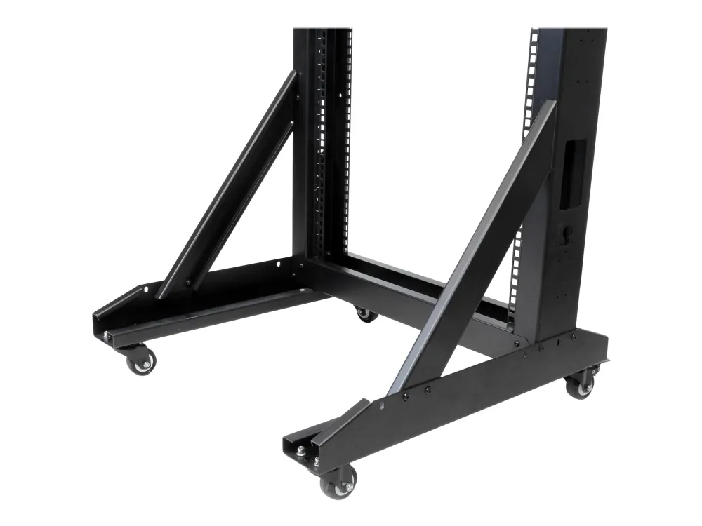 StarTech.com 42U Mobile Open Frame Network Rack with Wheels- 663lbs - 2 Post 19