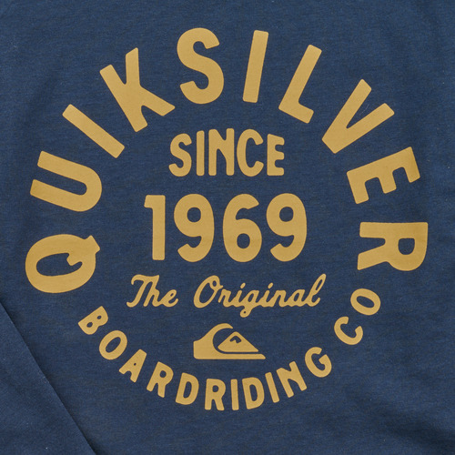 Quiksilver - CIRCLED SCRIPT FRONT LS - Marine