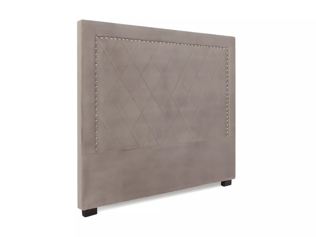 Tête de lit Nolwen Velours Taupe 140cm