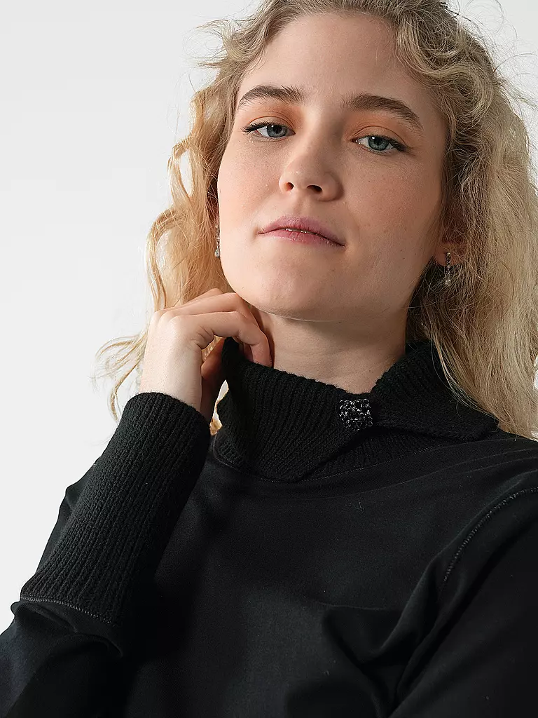 MARC CAIN Rollkragenpullover schwarz