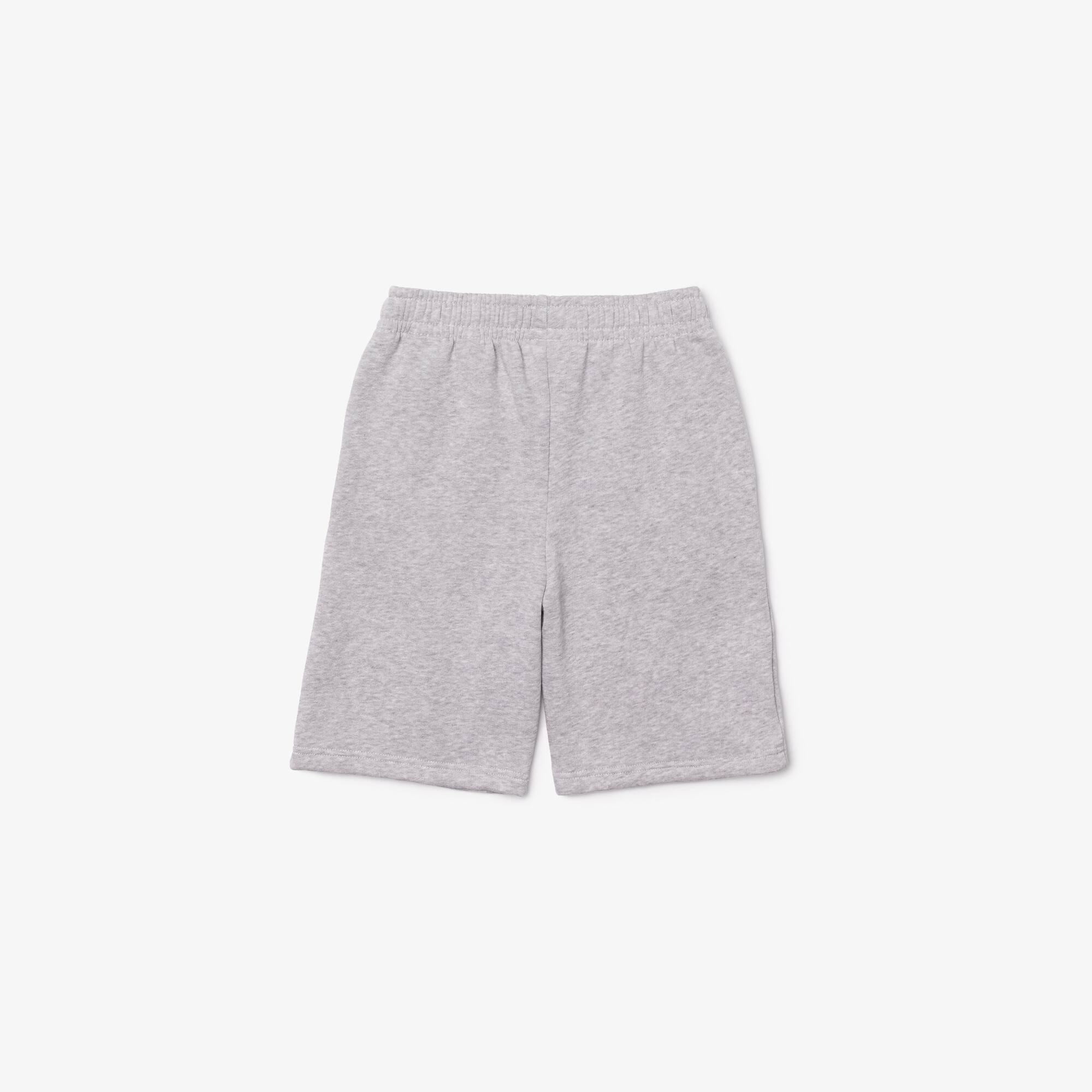 Short enfant Lacoste en molleton gratté de coton biologique Pantalons & Shorts - Gris - Lacoste - Enfant