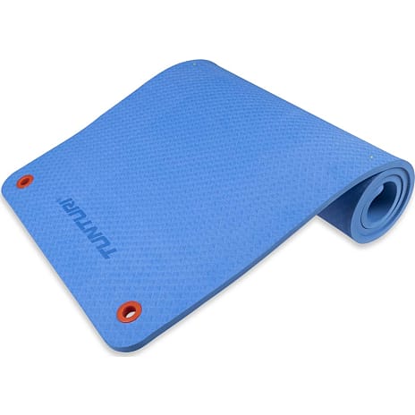Tunturi Pro fitnessmåtte 180 cm - blå