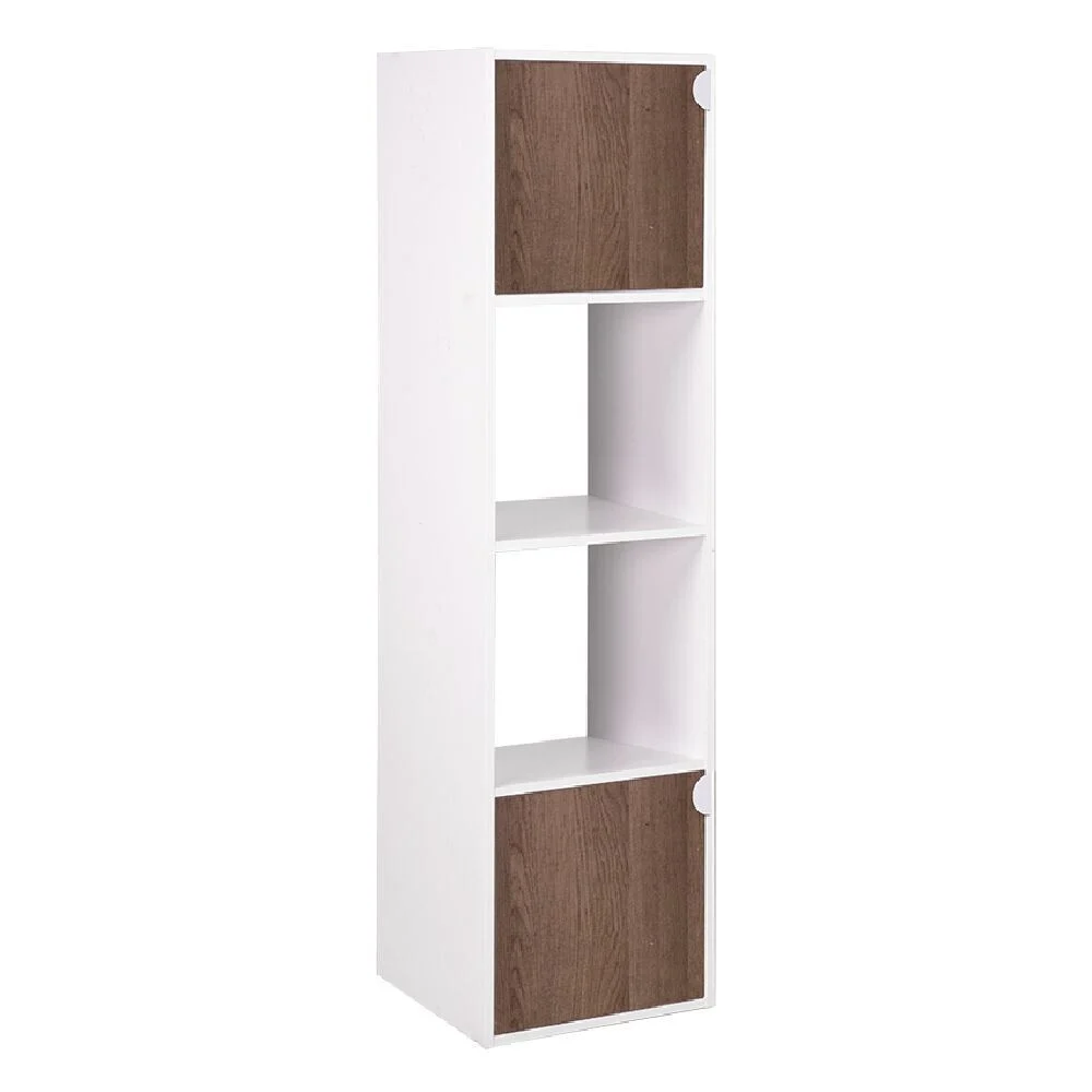 Étagère Adam MDF blanche 4 cubes 30xH120x29,5cm