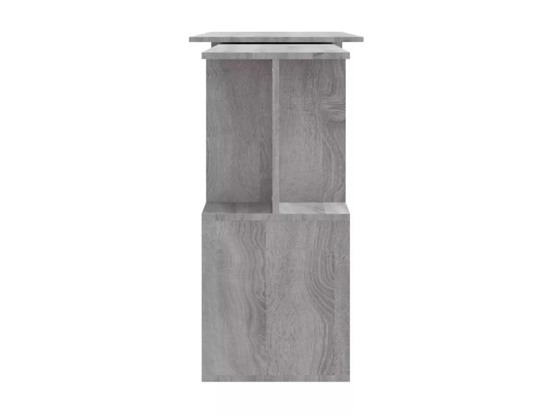 Bureau d'angle Sonoma gris 200x50x76 cm Bois d'ingénierie