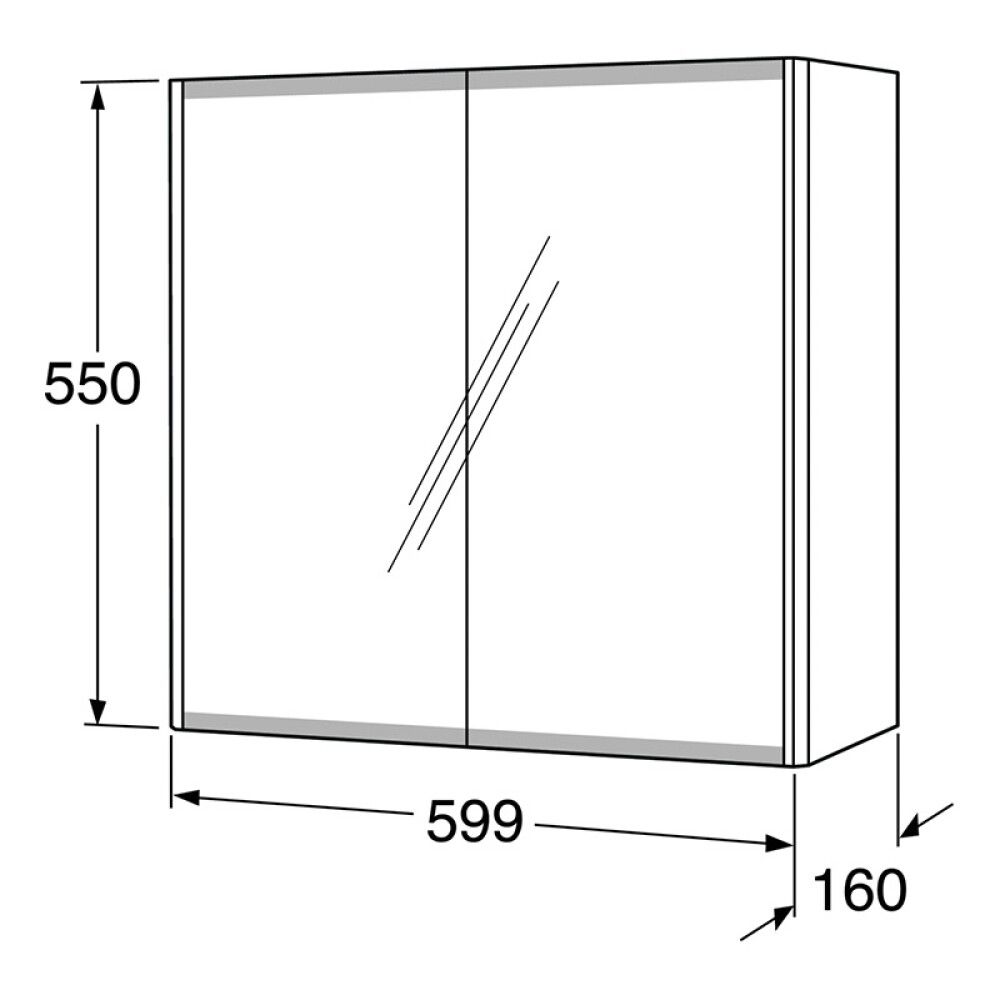 SPEILSKAP GUSTAVSBERG GRAPHIC GRØNN 60 CM