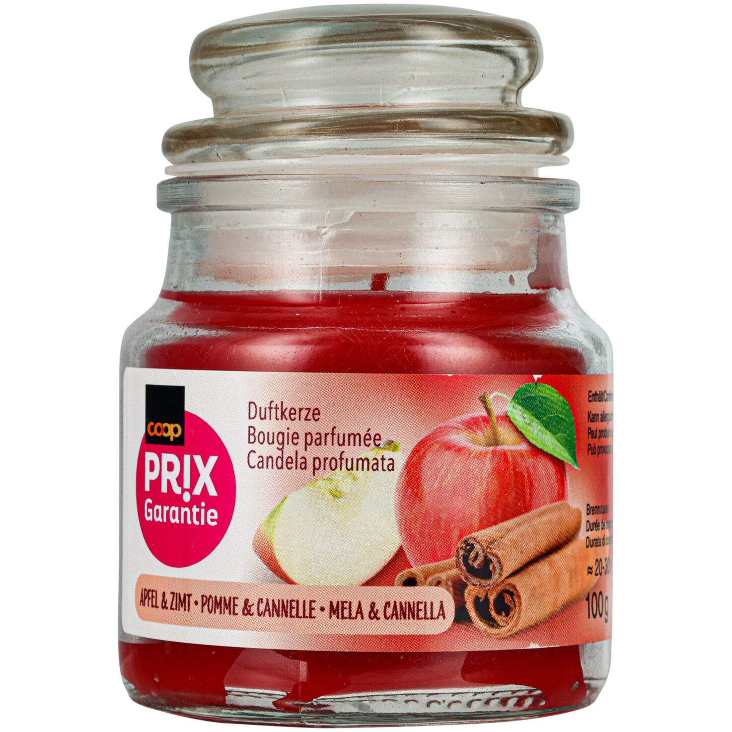 Prix Garantie Duftglas klein Apfel & Zimt
