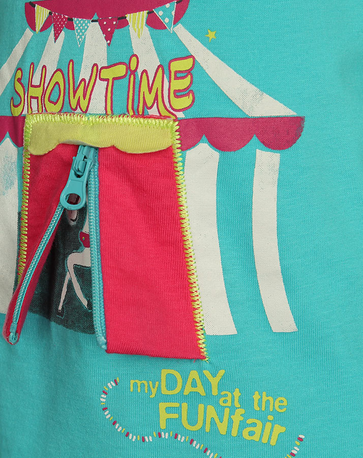 T-Shirt SHOWTIME in türkis