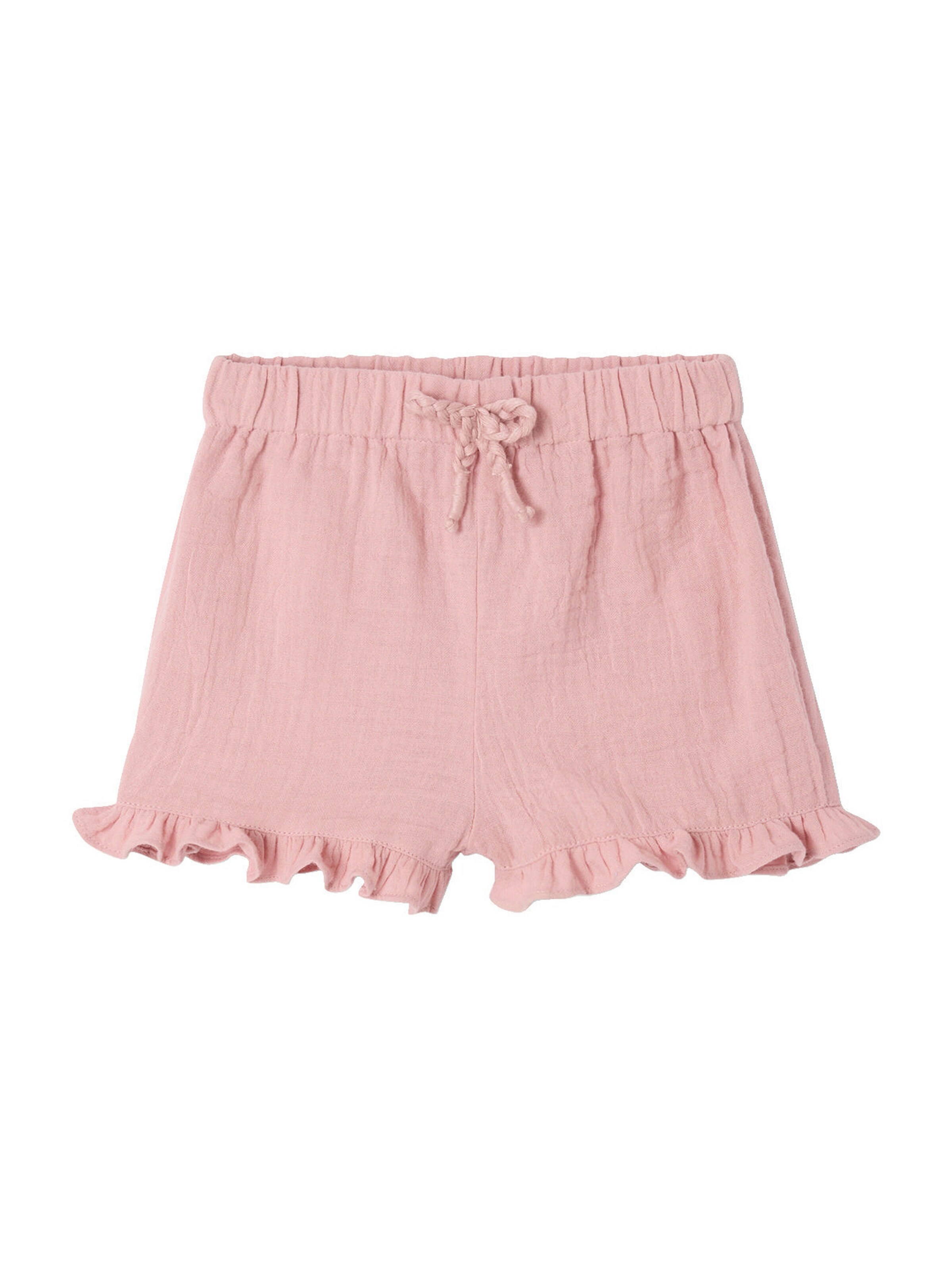 Vertbaudet 2er-Pack Baby Shorts für Neugeborene, Musselin rosa