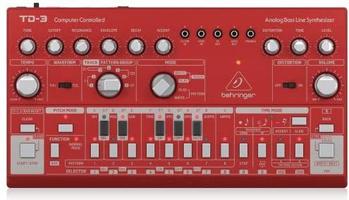 Drumcomputer - TD-3 RD - Rood - Analoge Geluidsgeneratie