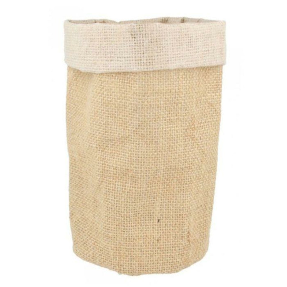 Pot en toile de jute 12 x 19 cm