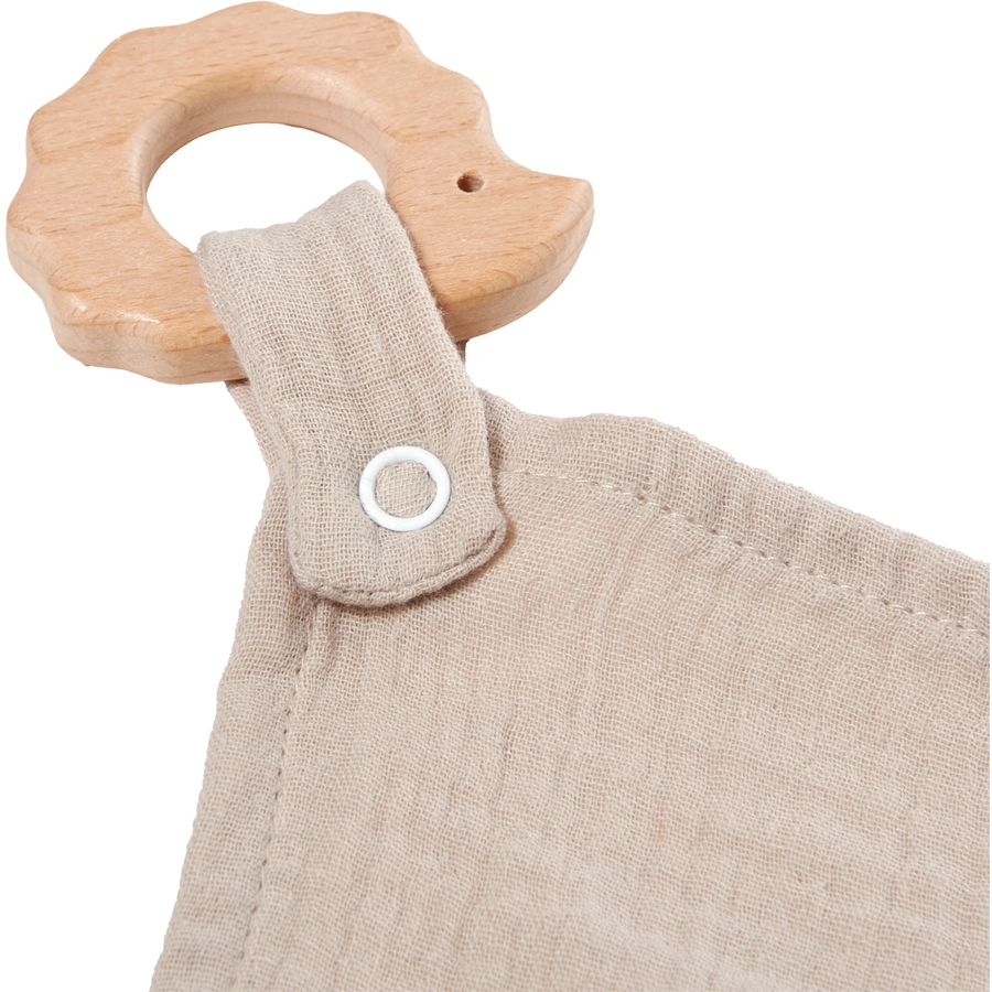 Nordic Coast Company Kuscheltuch Musselin Igel Sand