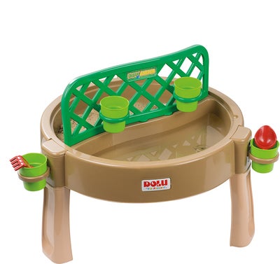 Dolu Gardening, Sand, Water, Creativity 4-in-1 Lekebord, Brun