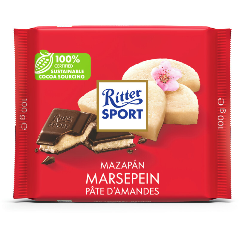 Ritter Sport Pure chocolade marsepein