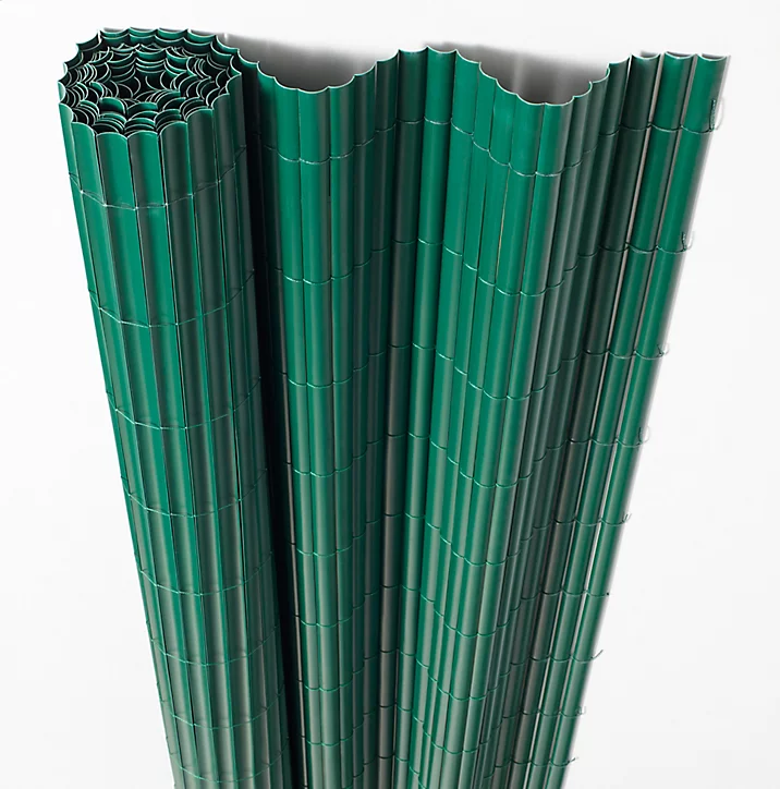 Canisse double face PVC Blooma verte L.3 m x H.1.5 m
