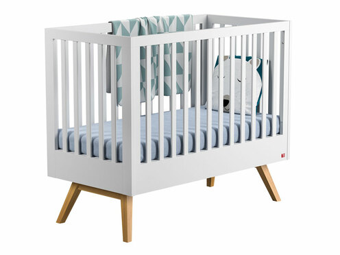 Lit transformable 70X140 Nature Baby Blanc/Bois - VOX