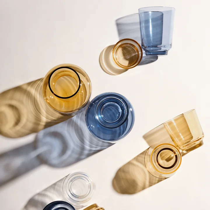 Muuto - Raise Trinkglas 20 cl, dunkelblau (2er-Set)