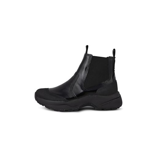Woden Helga Patent Waterproof Støvler, Black, 40
