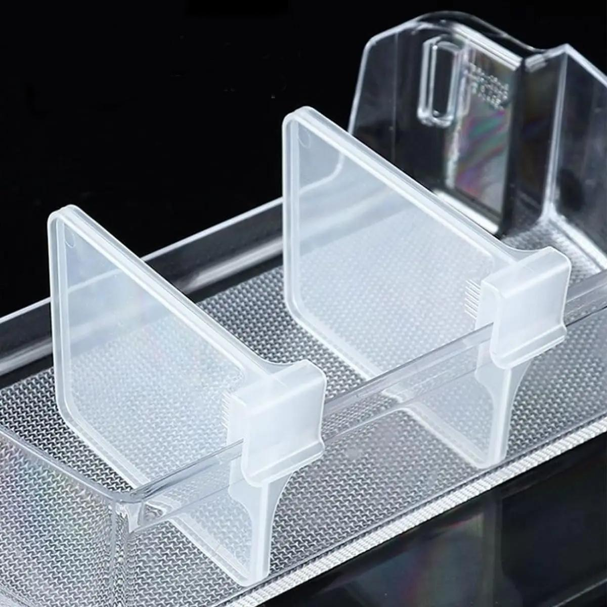 (10er Set) Kühlschrank Trennwand Küchen Schubladen Organizer Seitentür Trenner - Transparent