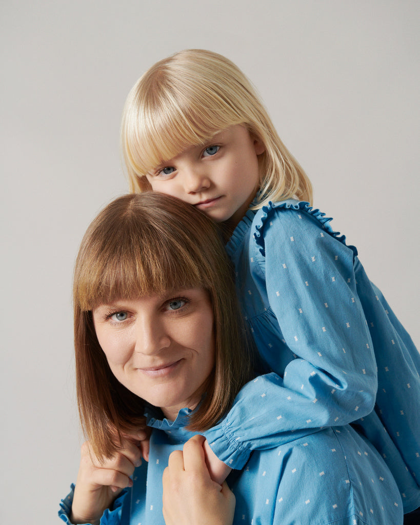 Tanika W, Skjorte - Clear Blue Dobby