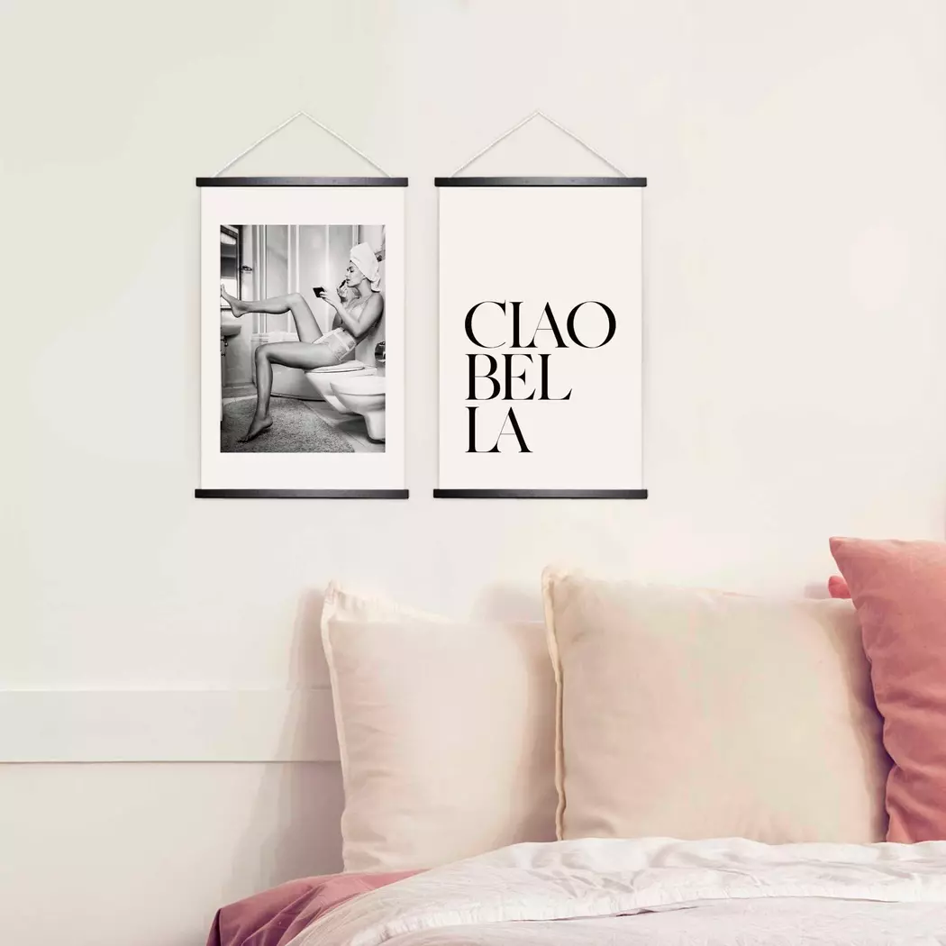 Wandbild 20 x 30 cm Ciao 4tlg.
