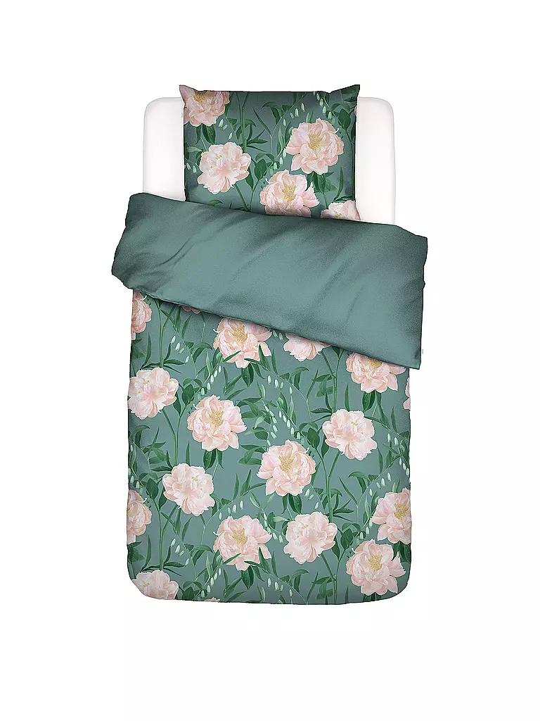 ESSENZA Satin-Bettwäsche DOROTHEA 70x90cm/140x200cm Soft Teal mint