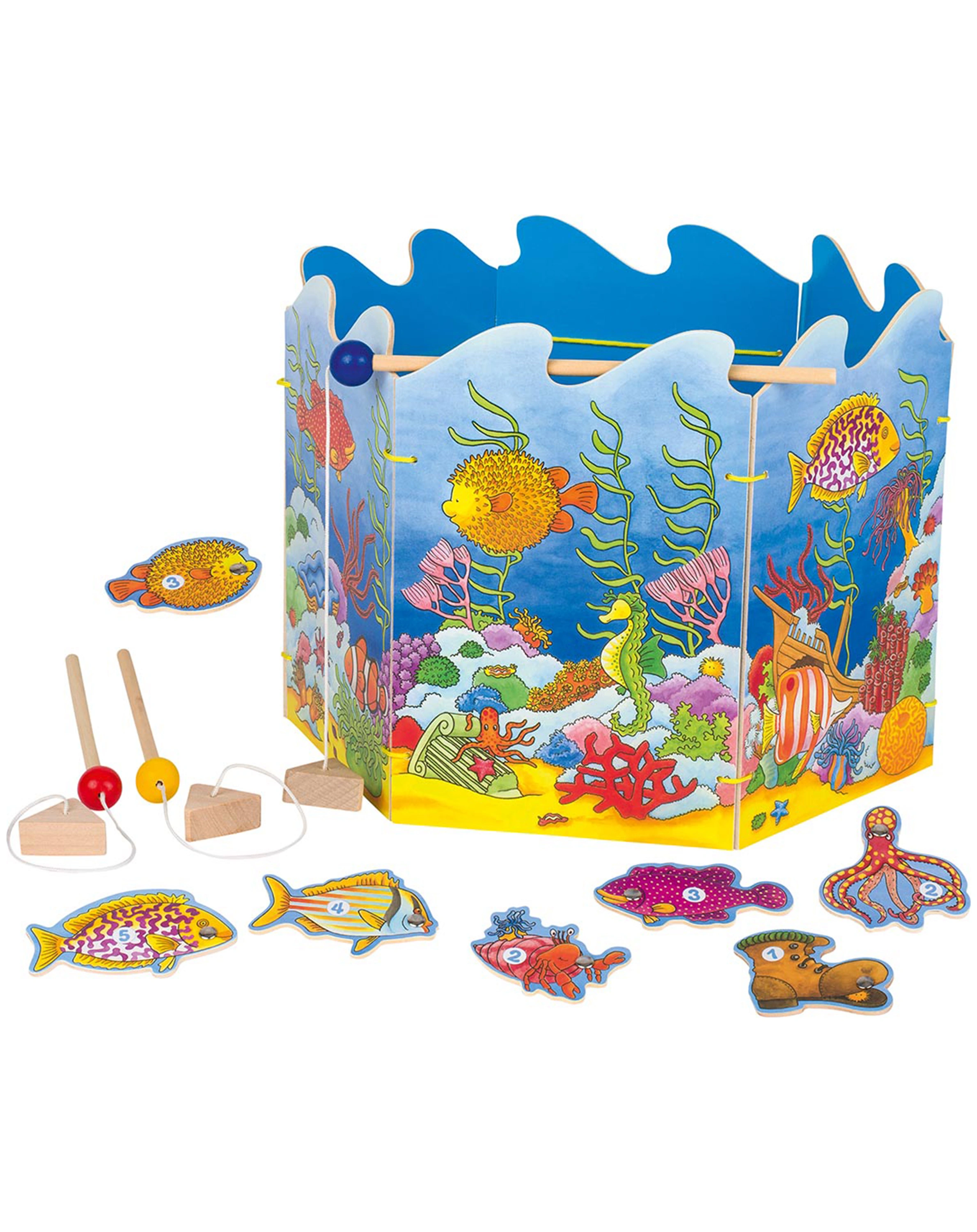 Angelspiel DICKE FISCHE in bunt