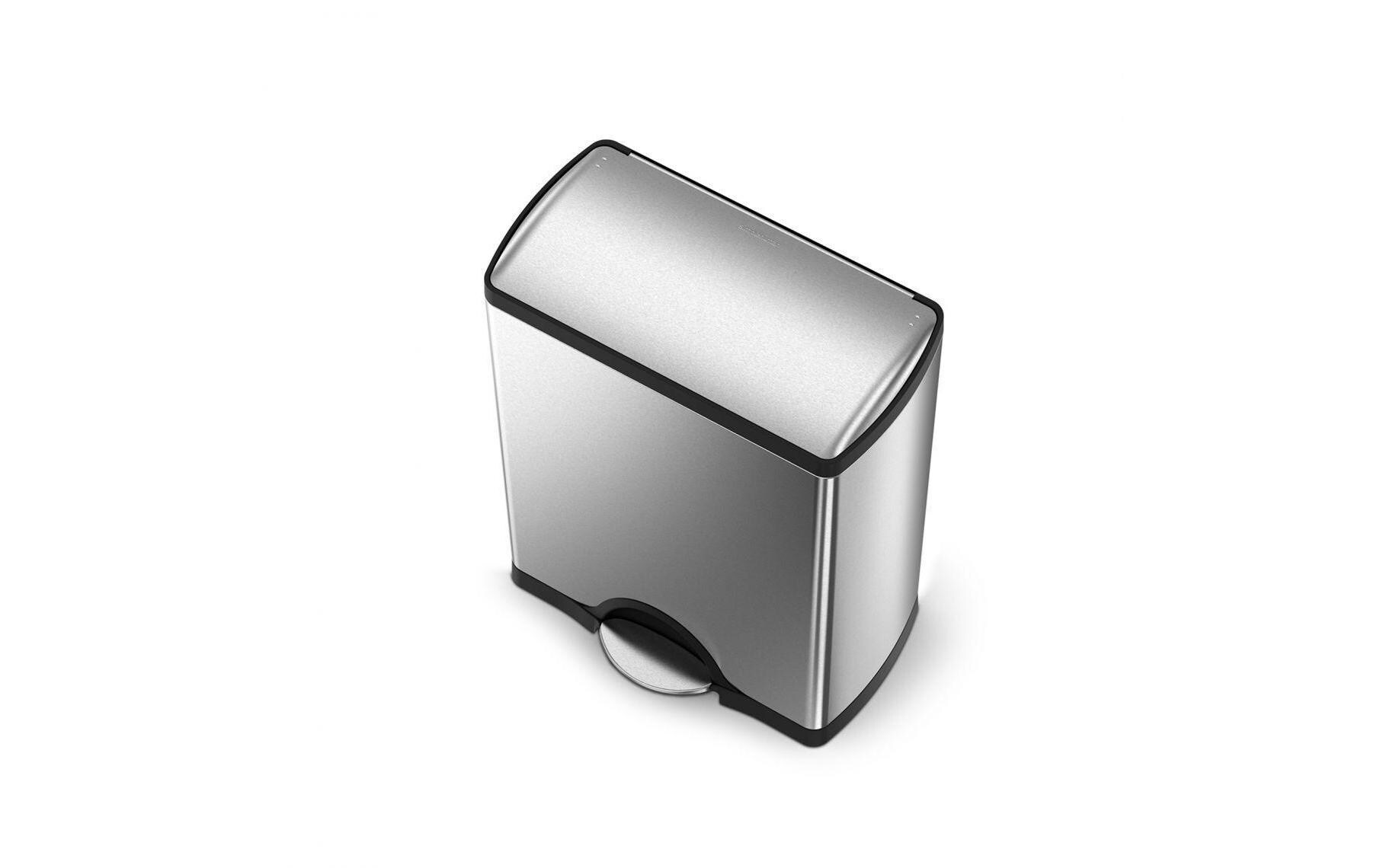 Recyclingbehälter CW1830 46 Liter, Silber<br>Abfalltrenner