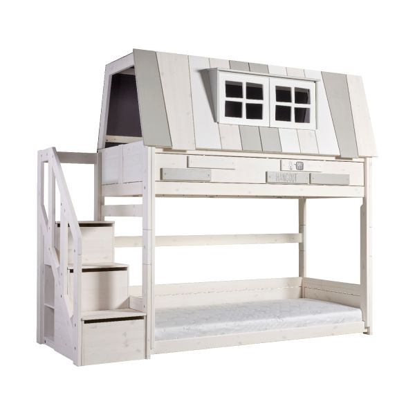 Life Time Laag Huisbed My Hangout - White Wash - Rolbodem