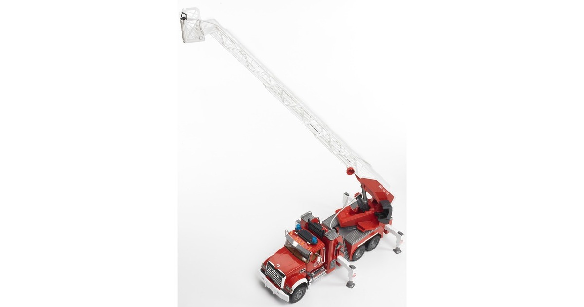 bruderMACK Granite Brandweerladderwagen Modelvoertuig  (02821)