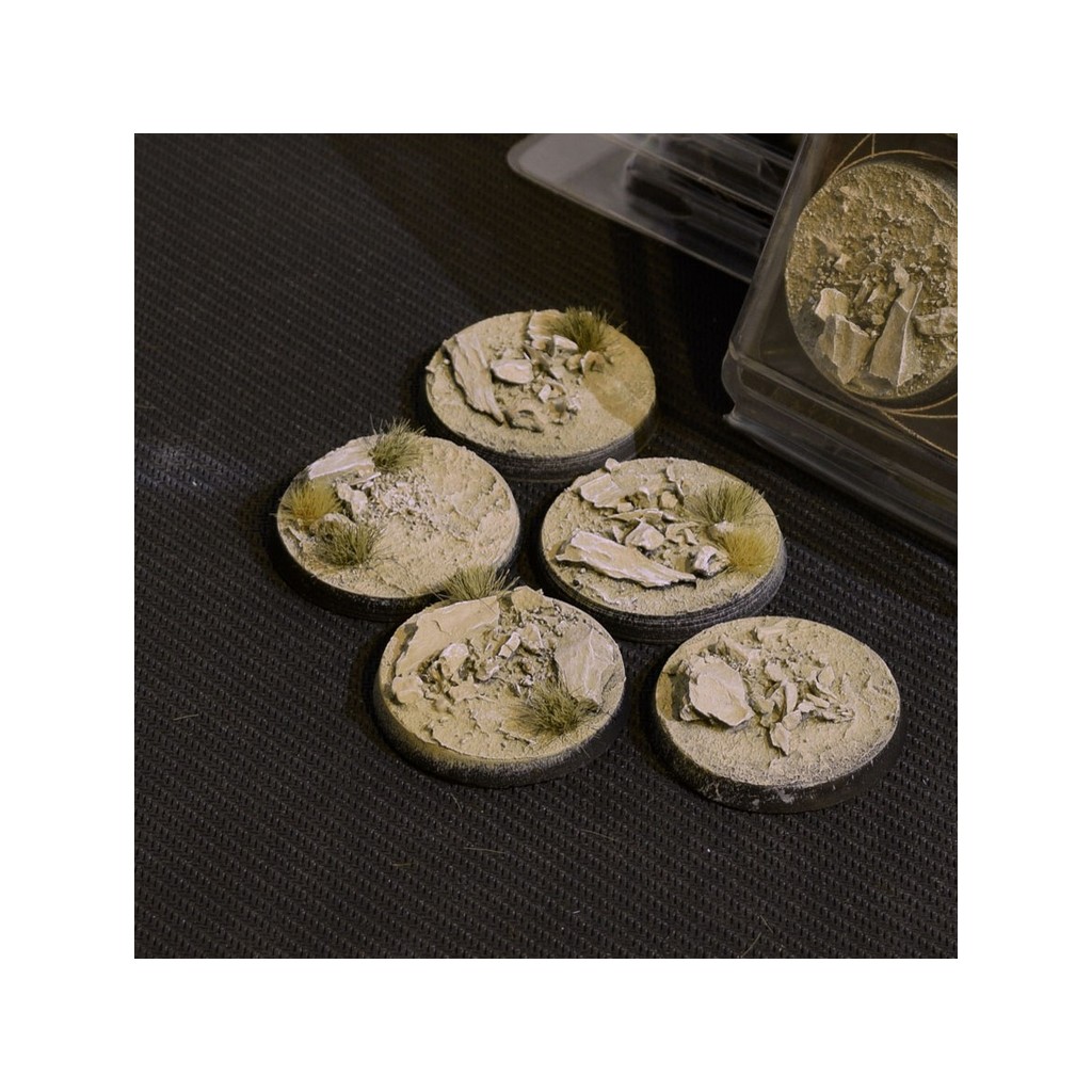 Arid Steppe Bases, Round 40mm (x5)