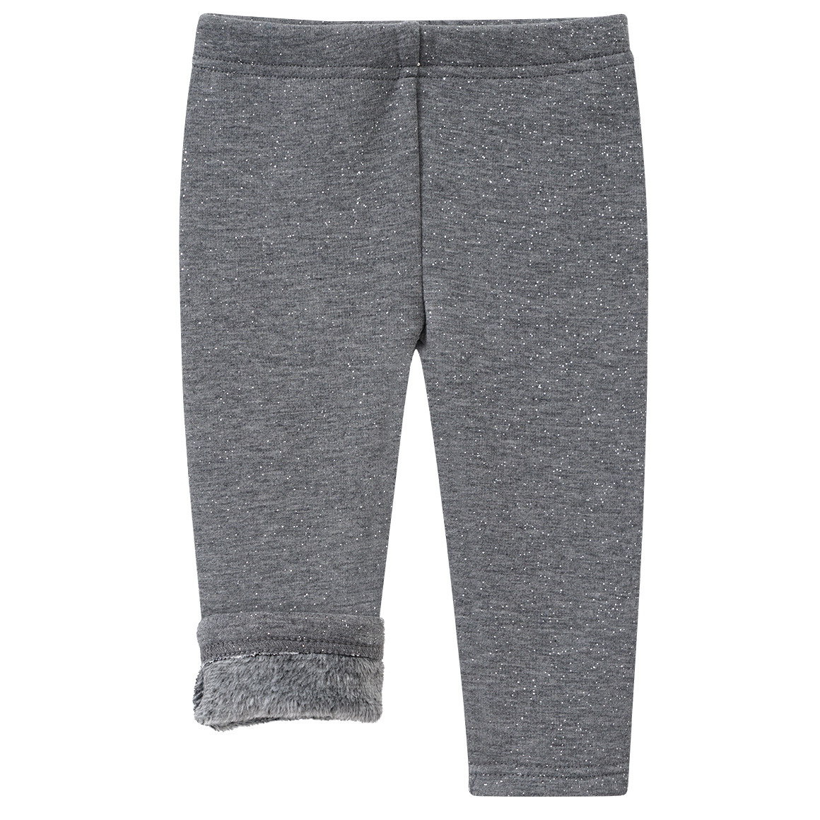 Topomini Baby Thermo-Leggings mit Glitzer dunkelgrau