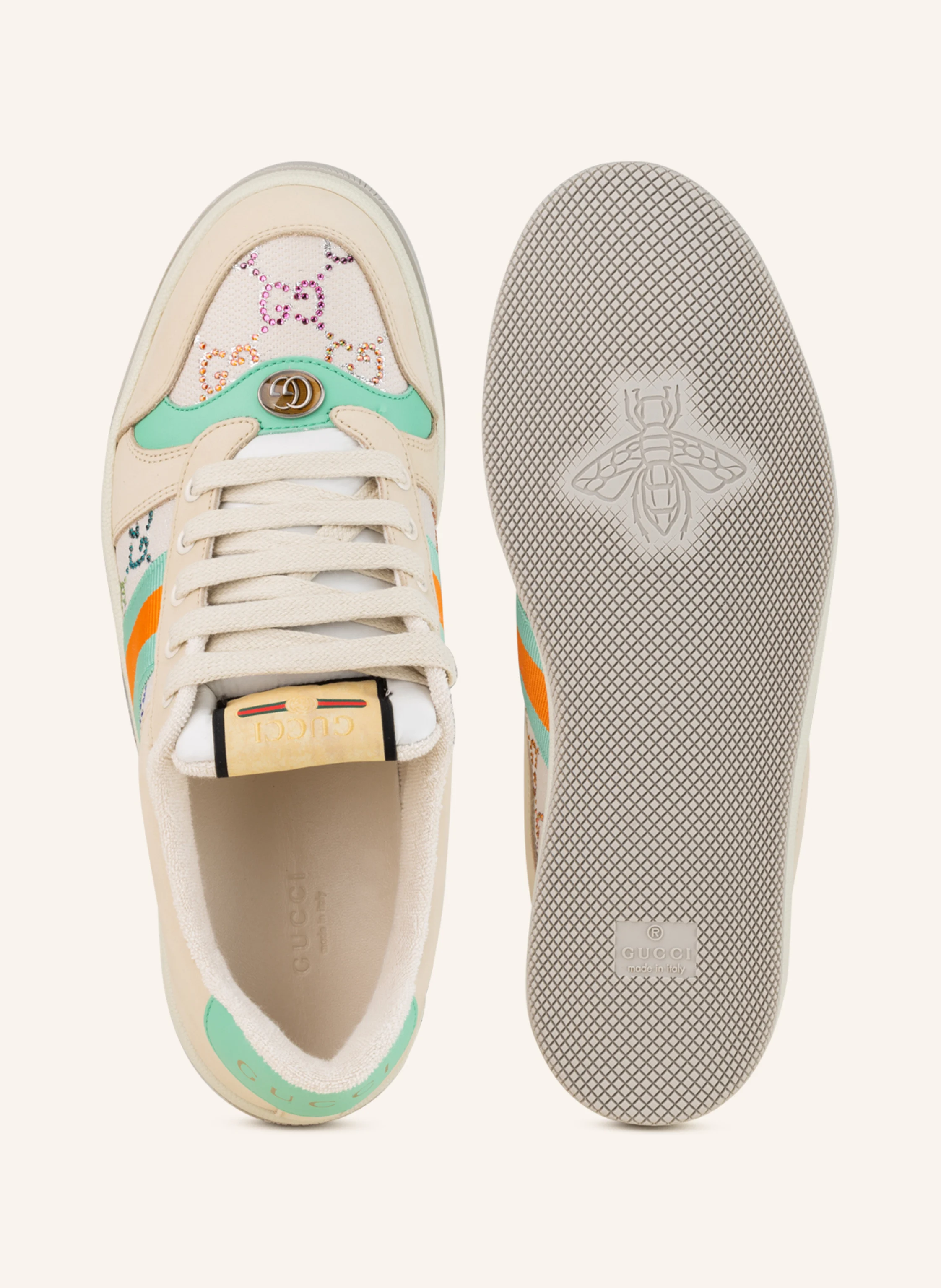 GUCCI Sneaker mit Schmucksteinen