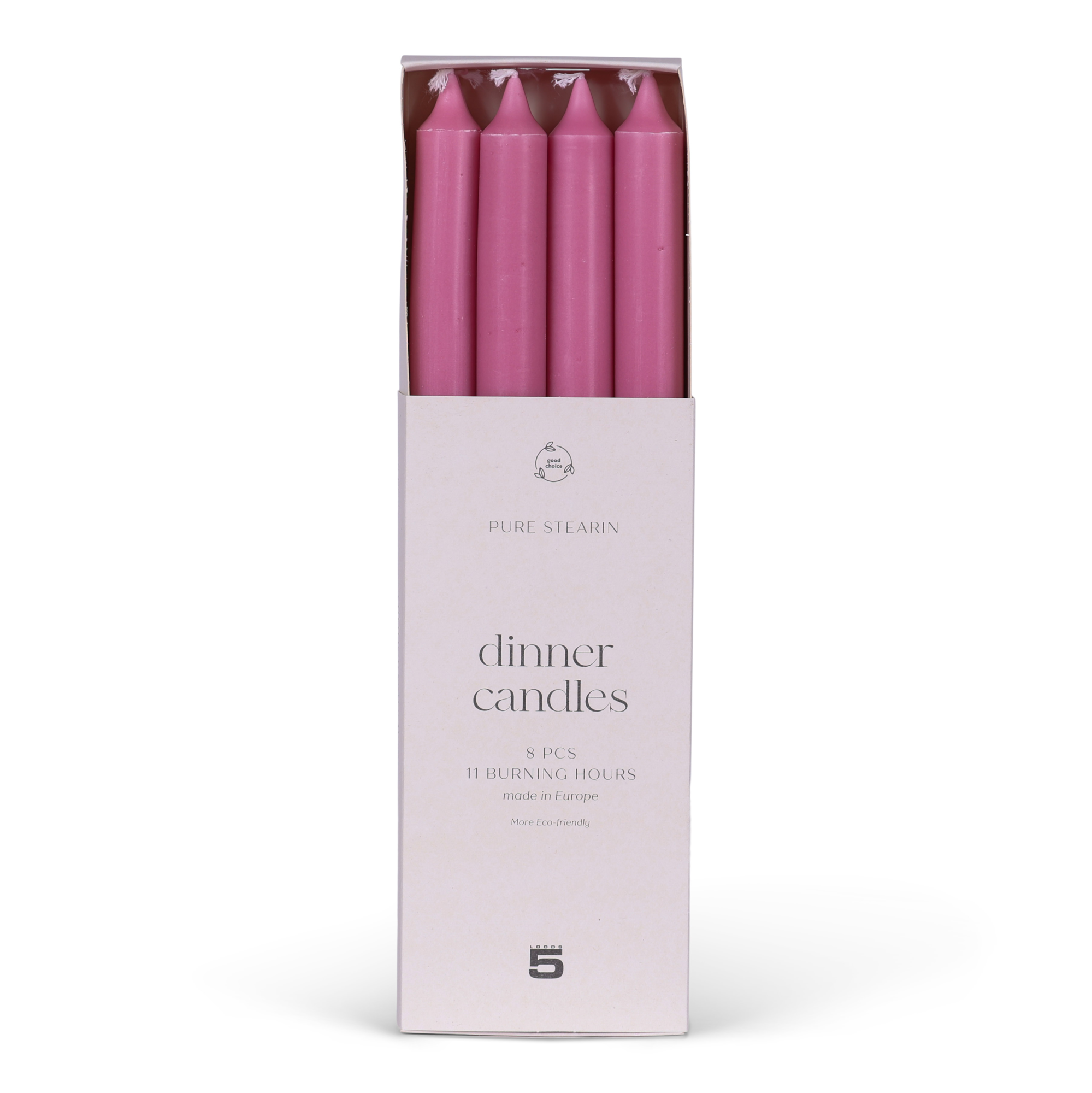 Dinerkaars bright pink - set van 8
